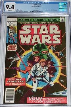 Star Wars #1 CGC 9.4 Newsstand UPC Reprint Edition July 1977 Movie Adaptation