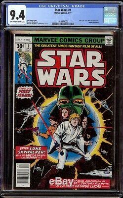 Star Wars 1 CGC 9.4 OWithW (Marvel, 1977) 1st appearance Star Wars characters