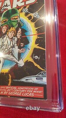 Star Wars #1 CGC 9.4 SS Harrison Ford C. Fisher Hamill McDiarmid 1977 white pgs