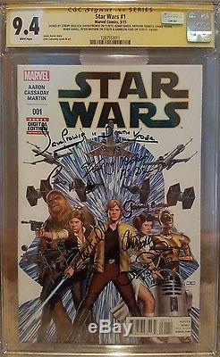 Star Wars #1 CGC 9.4 SS Signed by Ford, Hamill, Fisher, Baker and 4 others