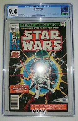 Star Wars #1 CGC 9.4 White Pages A New Hope Part 1 1977