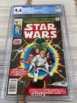 Star Wars #1 CGC 9.4 White Pages! Disney+ George Lucas Marvel Comics
