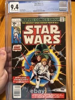 Star Wars #1 CGC 9.4 off white to white pages. News stand Star Wars #1 CGC 9.4 off white to white pages. News stand