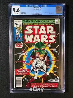 Star Wars #1 CGC 9.6 (1977) Part 1 of Star Wars A New Hope WHITE Pages