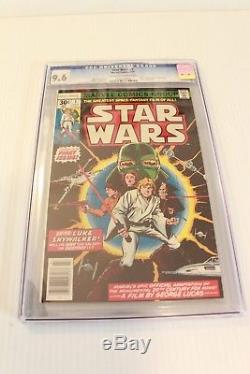 Star Wars 1 CGC 9.6 NM+ MARVEL 1977 A New Hope New Movie The Last Jedi out