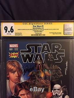 Star Wars #1 CGC 9.6 SS Signed By Cast x5 Zapp! Comics Exclusive