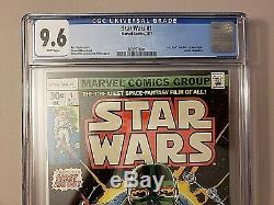Star Wars #1 CGC 9.6 WHITE pages NEW CASE graded movie 1977 1st print marvel