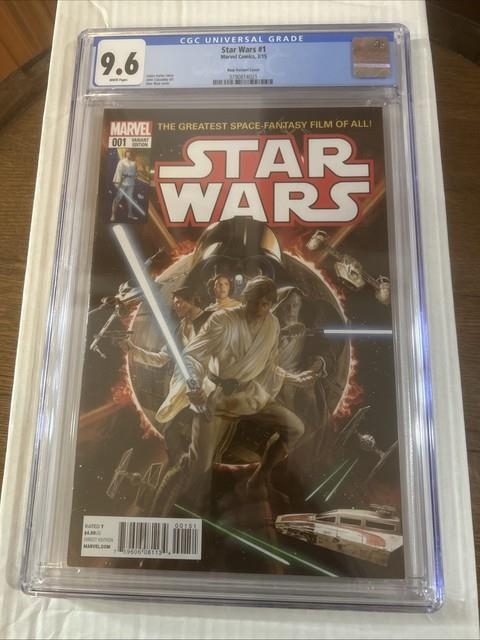 Star Wars #1 Cgc 9.6 White Pages Key Issue Alex Ross Variant (2015)