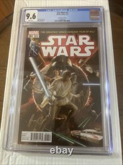 Star Wars #1 CGC 9.6 White Pages Key Issue Alex Ross Variant (2015)