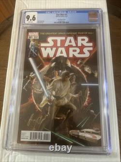 Star Wars #1 CGC 9.6 White Pages Key Issue Alex Ross Variant (2015)