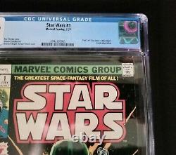 Star Wars 1 CGC 9.8 1977, White Pages, Newsstand, Grail / Key