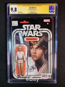 Star Wars #1 CGC 9.8 SS (2015) Action Figure Variant Signed by Mark Hamill