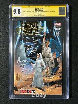 Star Wars #1 CGC 9.8 SS Signed 5x Ford, Fisher, Mayhew, Williams, Prowse
