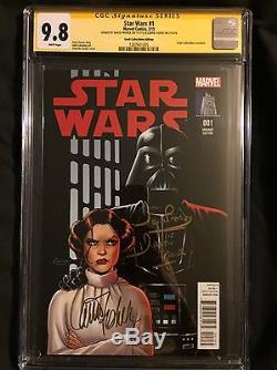 Star Wars #1 CGC 9.8 SS Signed By Carrie Fisher/David Prowse Vault Collectibles