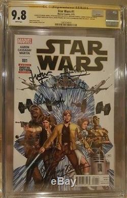 Star Wars #1 CGC 9.8 SS Signed by Ford, Hamill, Fisher, Baker and 3 others