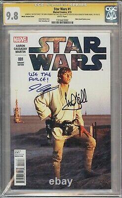 Star Wars #1 CGC 9.8 Signed by Mark Hamill and John Cassaday