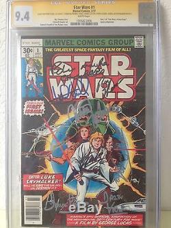 Star Wars #1 CGC SS 9.4 Signed by cast