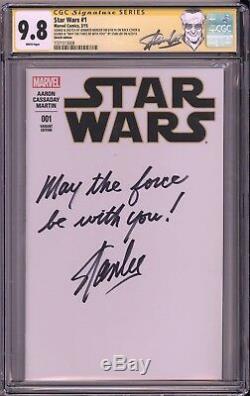 Star Wars #1 CGC SS 9.8 Stan Lee signed JEDI quote remark with full sketch VHTF