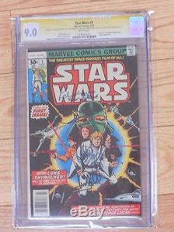 Star Wars 1 CGC SS signed by cast