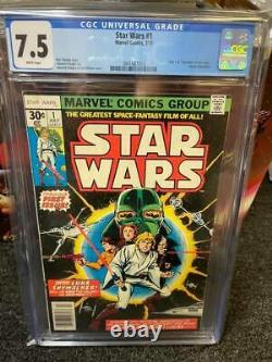 Star Wars #1 Cgc 7.5 White Pages 1977 Marvel Comics Comic Kings