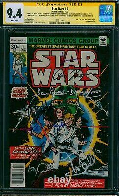 Star Wars #1 Cgc 9.4 Ss Signed By Cast + Stan Lee Ultra Rare Fisher Hamill +5