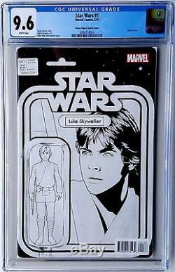Star Wars #1 Cgc 9.6 C2e2 Luke Action Figure Sketch Variant Rare The Last Jedi