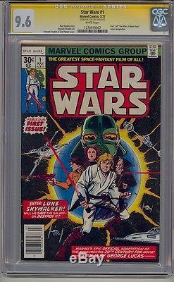 Star Wars #1 Cgc 9.6 Ss Signed Stan Lee White Pages 1977 Original