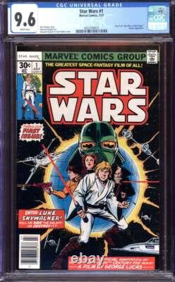 Star Wars #1 Cgc 9.6 White Pages // Marvel Comics 1977 Star Wars #1 Cgc 9.6 White Pages // Marvel Comics 1977