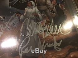 Star Wars #1 Cgc 9.8 Signed Carrie Fisher / Williams / Prowse / Mayhew Fan Expo
