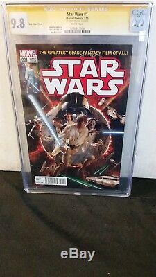 Star Wars #1 Cgc 9.8 Ss Signed Stan Lee Alex Ross Color Variant