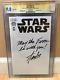Star Wars #1 Cgc 9.8 Stan Lee Inscribed May The Force Be With You