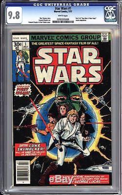 Star Wars #1 Cgc 9.8 White Pages! Highest Graded! 1977 Marvel