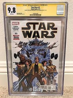Star Wars #1 Cgc 9.8 Wp Stan Lee Signed & Inscribed May The Force Be With You