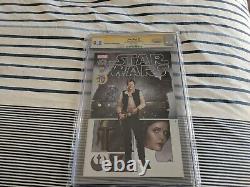 Star Wars #1 Cgc Ss 9.8 Marvel Comics Signed Harrison Ford