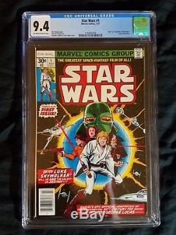 Star Wars #1 Comic (Jul 1977, Marvel) CGC 9.4