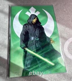 Star Wars #1 E. M. Gist Sdcc Luke Skywalker Green Rebel Symbol Virgin Ltd 500 Nm