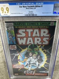 Star Wars 1 Facsimile Ed CGC 9.9 Foil Edition 6/25 up 9.8
