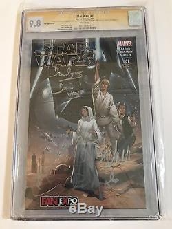 Star Wars #1 FanExpo Edition CGC 9.8 SS Fisher Prowse Mayhew Williams