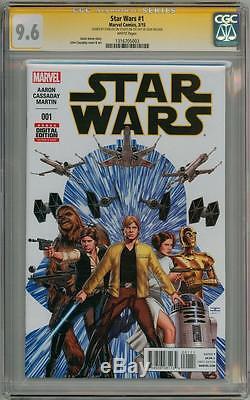 Star Wars #1 First Print Cgc 9.6 Signature Series Signed Stan Lee 2015 Movie