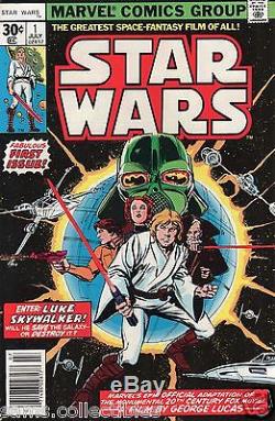 Star Wars #1 First Print Marvel Comics 1977 High Grade 9.4 NM (W Pages) sc-#102