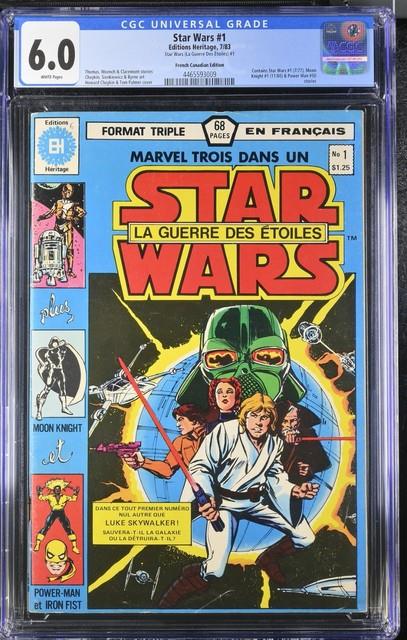 Star Wars #1 French-canadian Editions Heritage Cgc 6.0 - Rare Foreign Variant