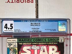 Star Wars #1 (Jul 1977, Marvel) 35 cent price variant! CGC 4.5