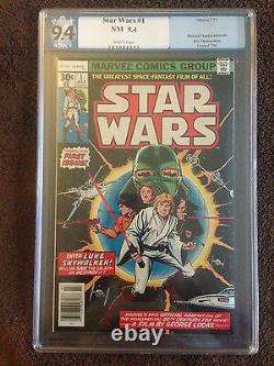 Star Wars #1 (Jul 1977, Marvel) 9.4 PGX White Pages CGC
