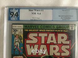 Star Wars #1 (Jul 1977, Marvel) 9.4 PGX White Pages CGC