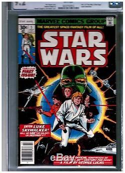 Star Wars #1 (Jul 1977, Marvel) CGC 9.2 BLUE UNIVERSAL WHITE PAGES