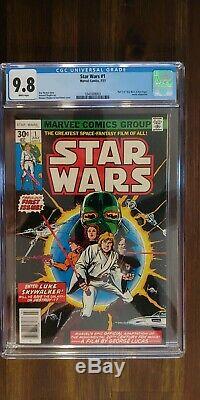 Star Wars #1 (Jul 1977, Marvel) CGC 9.8 perfect centering! White Pages