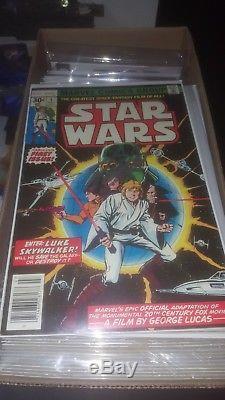 Star Wars #1 (Jul 1977, Marvel) Signed By Stan Lee cgc ready. COA 2015
