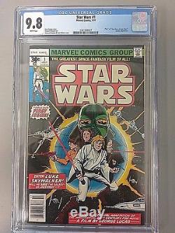Star Wars #1 July 1977 CGC 9.8 WHITE PAGES! Perfect centering and corners