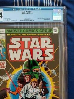 Star Wars #1 (Marvel 1977) CGC 9.4 NM white pages, first print
