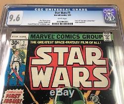 Star Wars #1 Marvel 1977 CGC 9.6 Part 1 of A New Hope (BB MO)